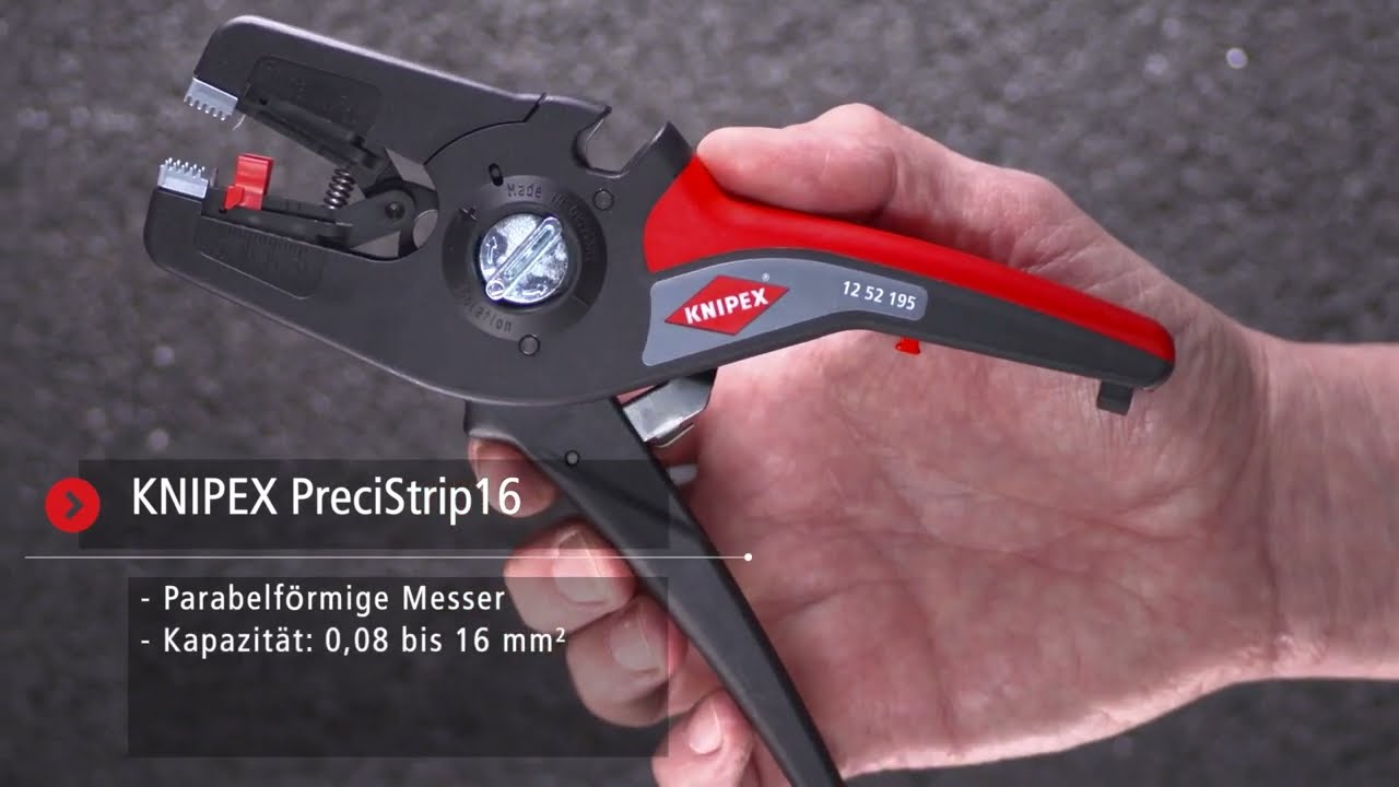 KN1252195 - Cleste dezizolator automat, 190mm, KNIPEX 12 52 195