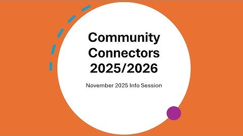 Community Connector Introduction- Area Committees 2025