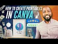 How to Create Printables in Canva to SELL ON ETSY |Best Selling Printables  on Etsy Free Course