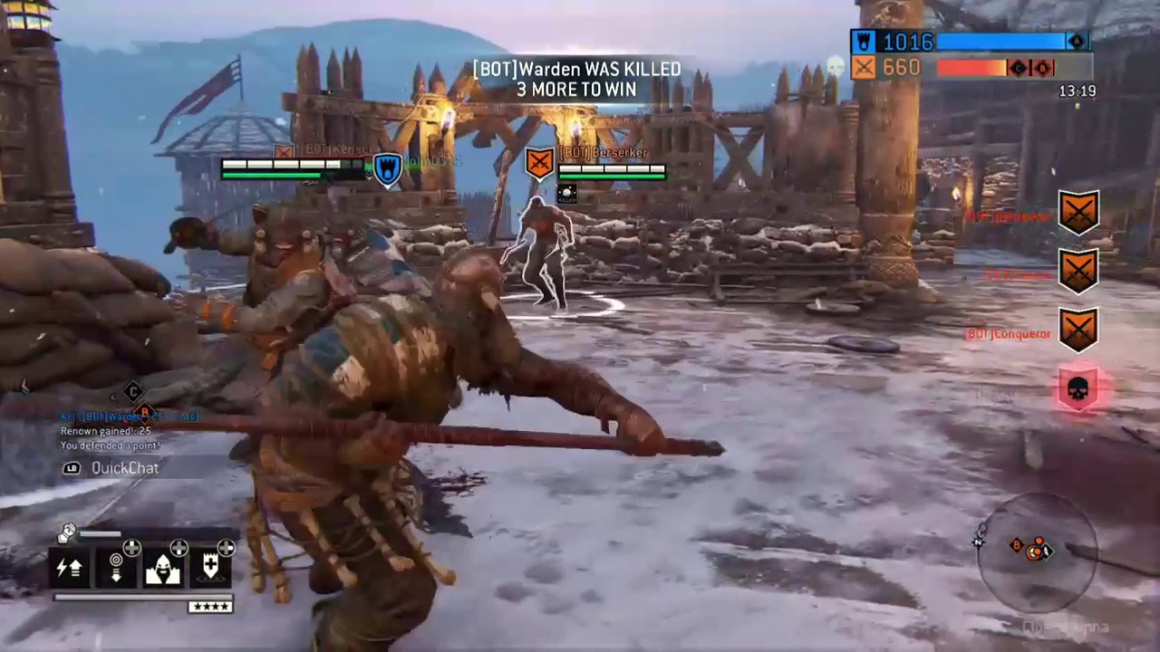 FOR HONOR *vikings* game play from the CLOSED ALPHA (xbox one)