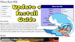 how to install/update Wave Kart Wii
