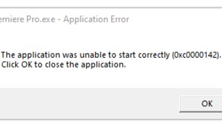 How To Resolve Adobe Premiere Pro Error Code 0xc0000142?