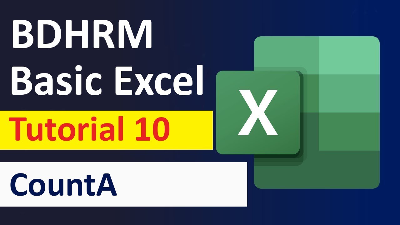 Excel COUNTA Formula Bangla Tutorial | Learn COUNTA Function in Excel ...