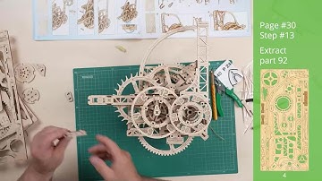 Ugears Aero Clock. Wall clock with pendulum Assembly Video | English Subtitles
