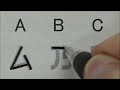 How to write Japanese style alphabet
