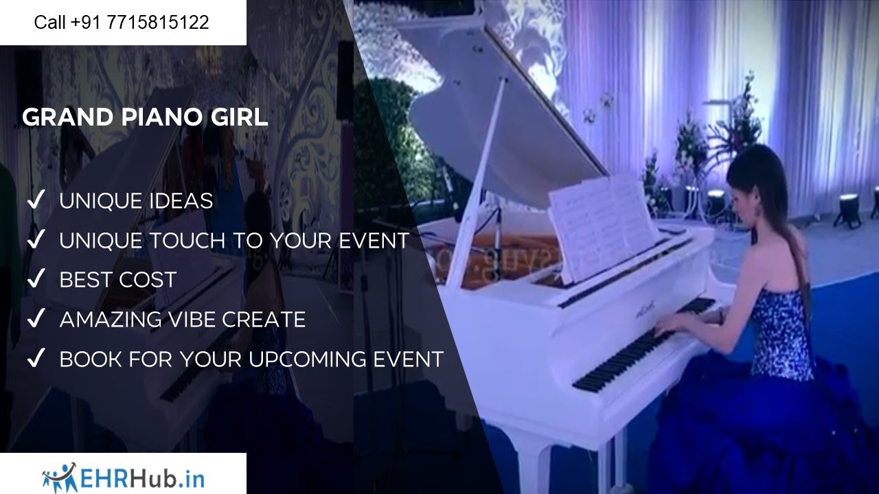 Grand Piano Girl For Wedding | Reception | Events