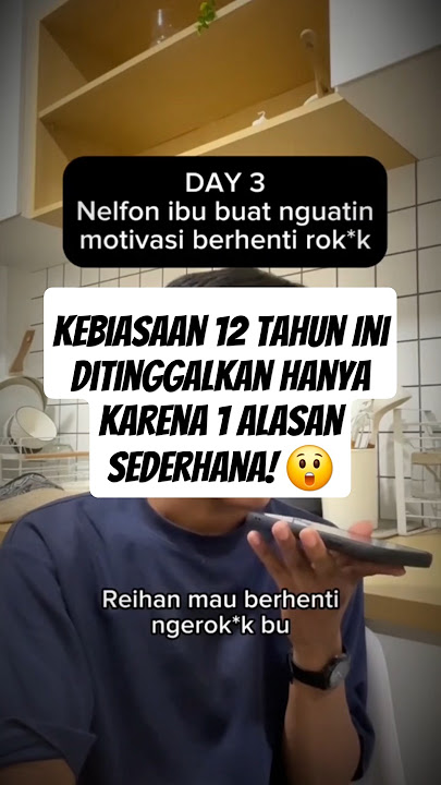 Salut! Alasan Pria Ini Berhenti Merokok, Bikin Haru! 🥹