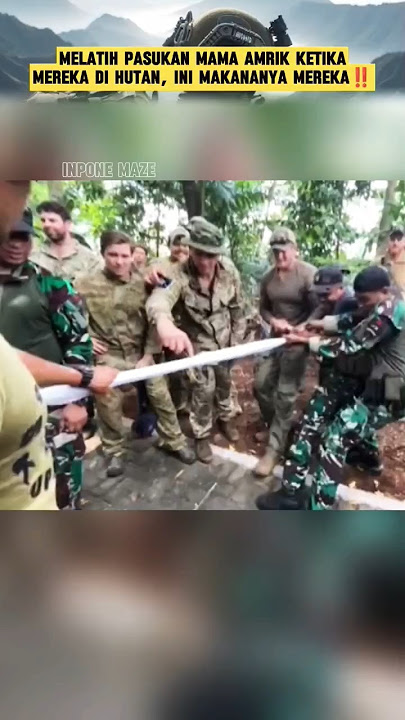 Foreign Soldiers Are Amazed by TNI Soldiers‼️#soldiers #kopassus #survival #food