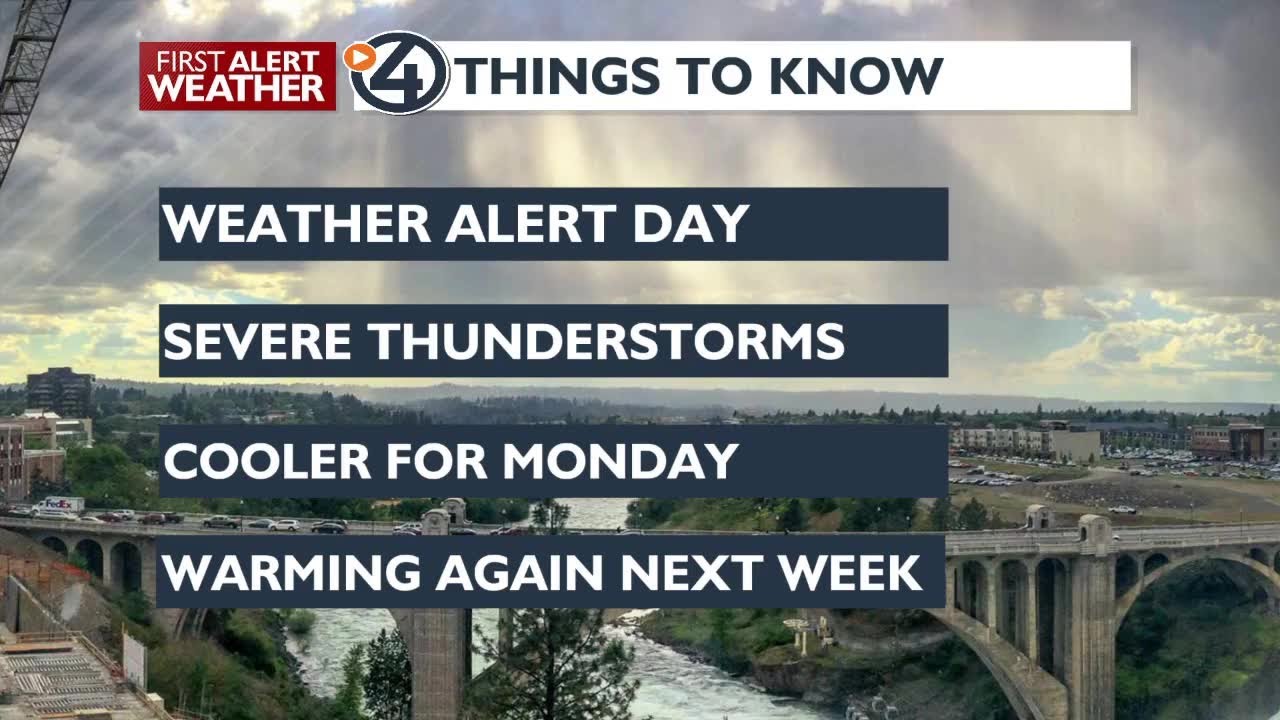 Clouds, a few showers and cooler tonight and cool Monday - Mark - YouTube