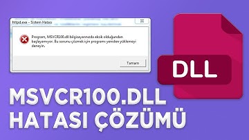 MSVCR100.DLL HATASI ÇÖZÜMÜ | MSVCR100.DLL BULUNAMADI HATASI 2023 | DLL HATASI NASIL ÇÖZÜLÜR?