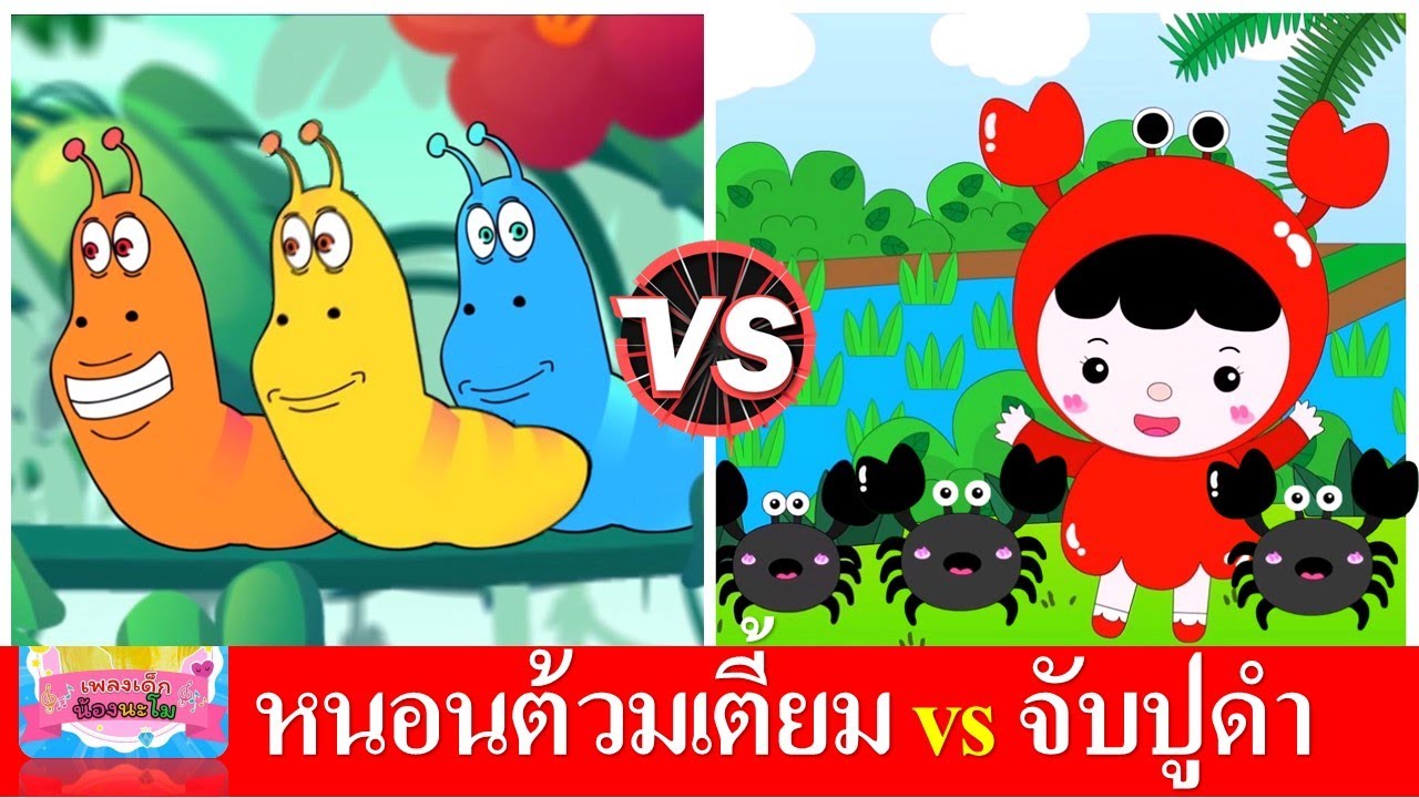 หนอนต้วมเตี้ยม vs จับปูดำ