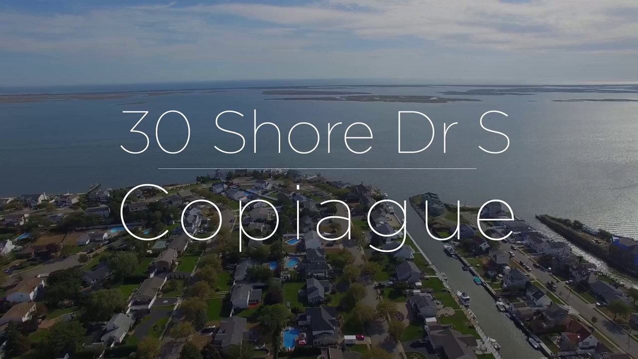 30 Shore Drive S Copiague, NY Aerial YouTube