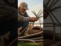 Crafting a cozy miniature home inside a coconut shell at sunset. 🛖💛