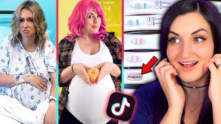 Pregnant Woman Reacts to Pregnancy Tik Toks