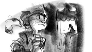 Norm draws from imagination in ProCreate.