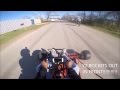 Twin Predator Kart vs ATV & Dirtbike  [Go Pro HD]