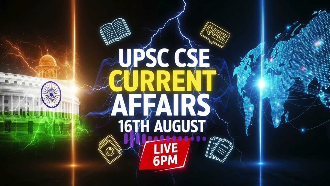 Judicial Appointments, GST Reforms & AUKUS Alliance | Current Affairs for UPSC: 16 August 2025 |
