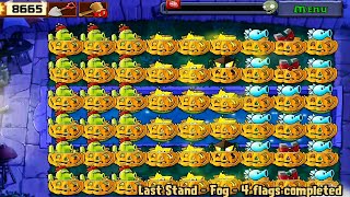 Plants vs Zombies Last Stand Fog 1-5 Flags Completed Gameplay screenshot 5