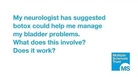 How can botox help with MS bladder issues?