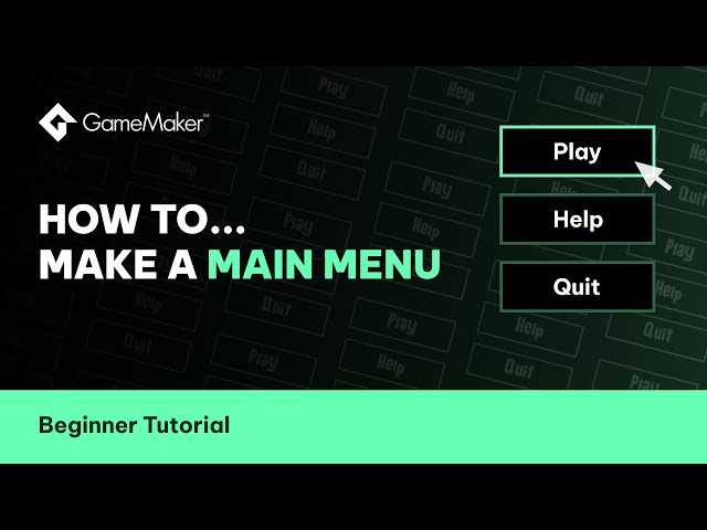 How To Make & Animate Buttons In GameMaker