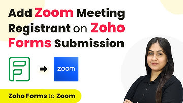 How to Add Zoom Meeting Registrant on Zoho Forms Submission | Zoho Forms to Zoom