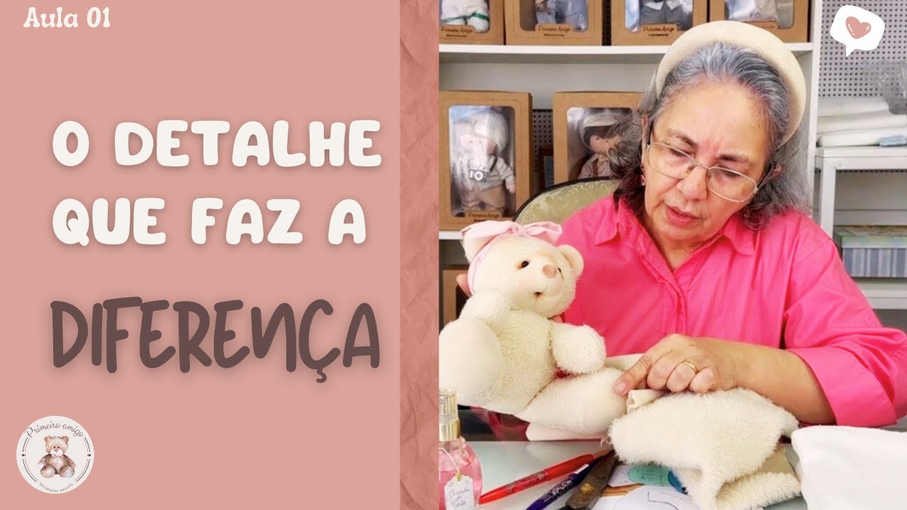 AULA DE ARTESANATO GRATUITA / APRENDA COMO FAZER UMA URSINHA PERFEITA