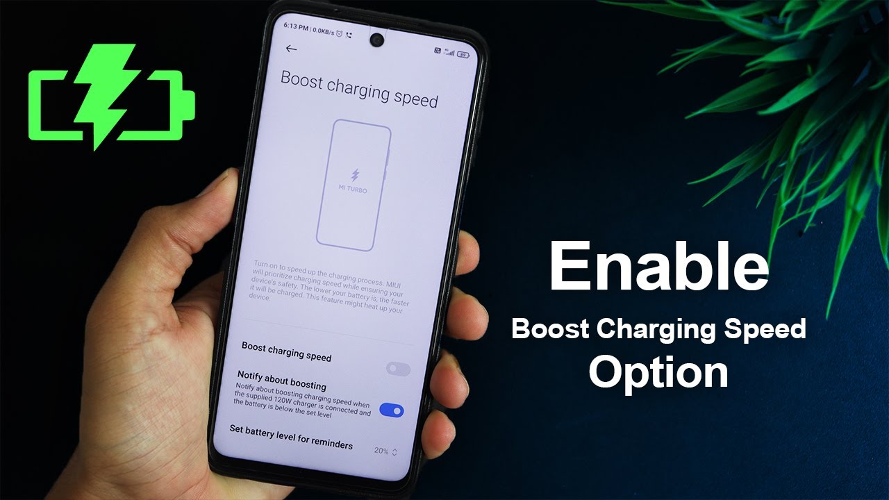 Enable Boost Charging Speed Option On Any Xiaomi Phone Mi Turbo