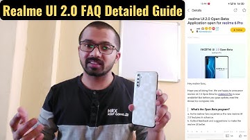 Realme 6 Pro Realme UI 2 0  Open Beta Version Android 11 Update Complete Guide and FAQ