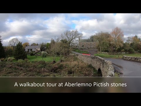 Aberlemno Village Angus Pictish stones walkabout tour Scotland