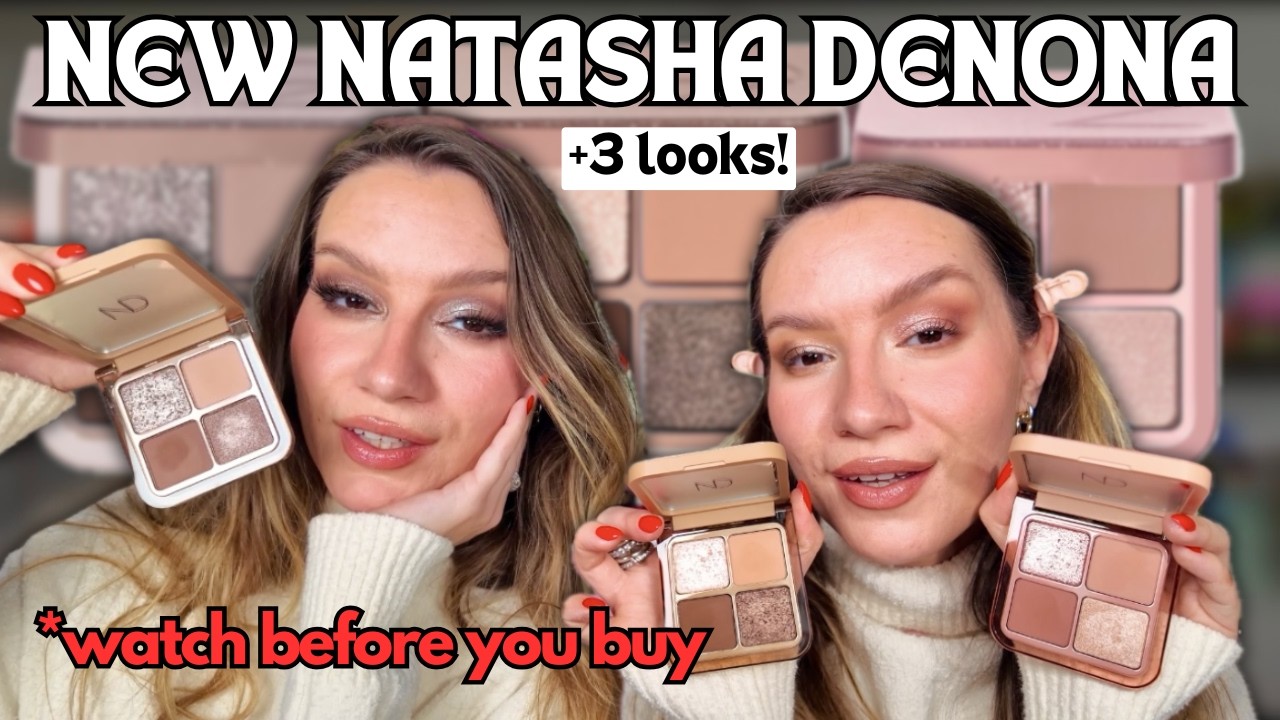 NATASHA DENONA LUXE GLAM COMPACT QUADS | 3 looks, swatches, comparisons + GIVEAWAY💜