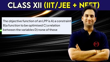 The objective function of an LPP is : A) a constraint B) a function to be optimised C) a relation