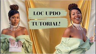 Loc Updo Tutorial | Medium Length Locs