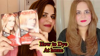 How to hair dye at home||Revlon carotene colour full hair Dye at home | ummeharam