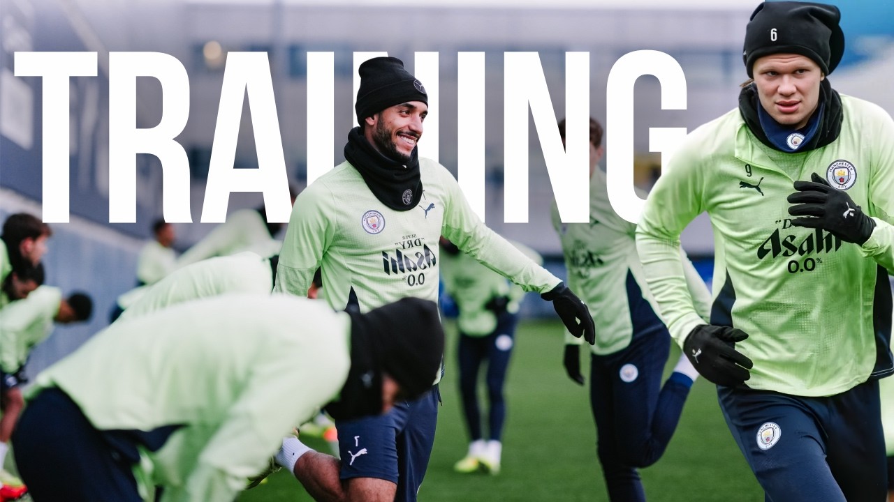 Watch Erling Haaland & Ryan Cherki In Manchester City Training 🔥