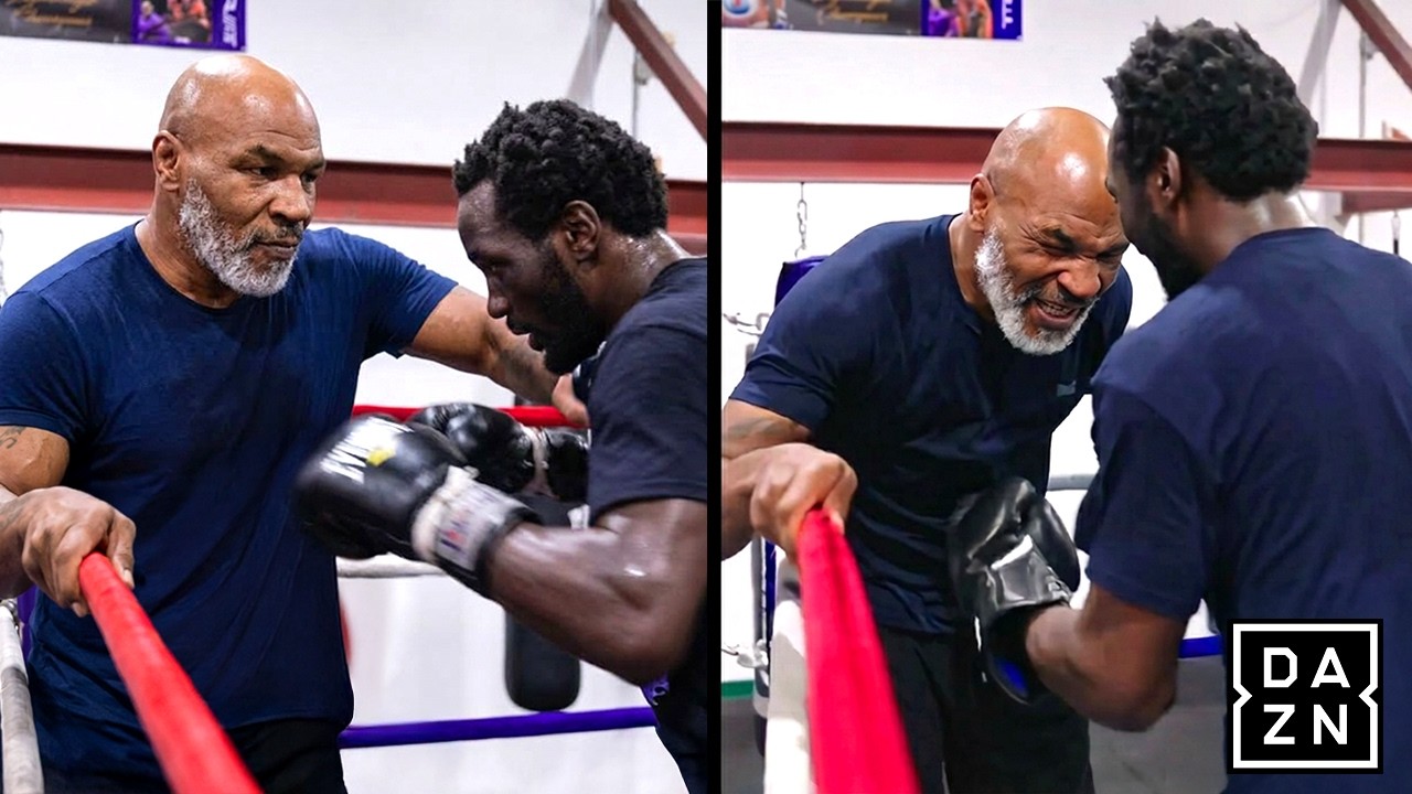 Mike Tyson INTENSE TRAINING With Terence Crawford For Floyd Mayweather Fight