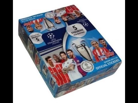 UEFA CHAMPIONS LEAGUETOPPS  STICKERS 201718 FULL BOX OPENING