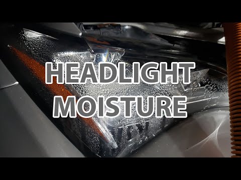 Lexus RCF Love Episode 1: Removing moisture from the headlight