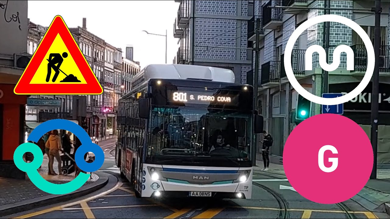Desvios na Baixa do Porto para a linha G - 2021/2022