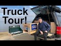 Truck Camping: FULL TRUCK TOUR!