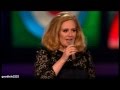Adele flipping the bird at the Brit Awards