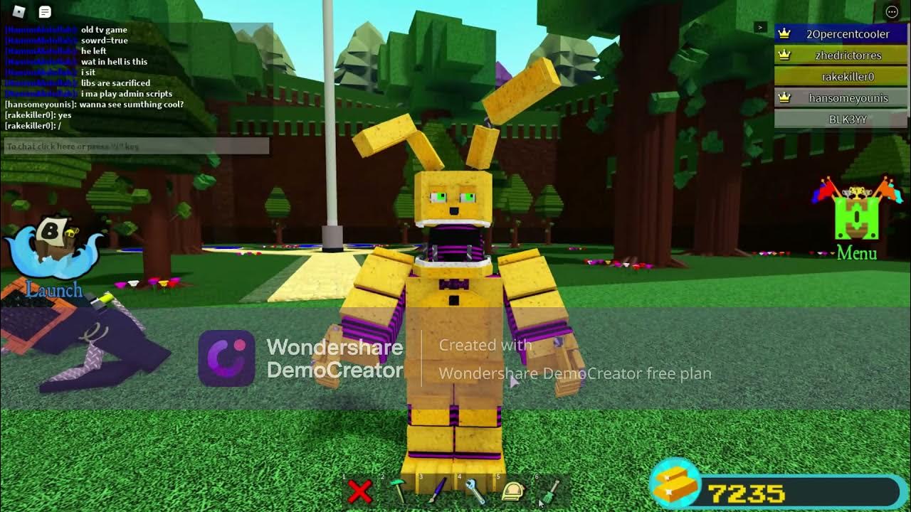 spring bonnie suit v.2 Babft YouTube