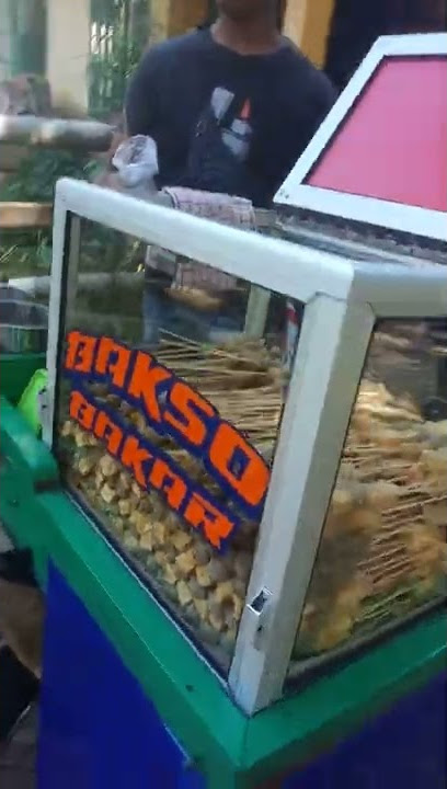 model gerobak motor penjual bakso bakar keliling
