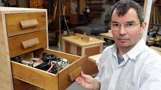 Cabinet from junky drawers and junk for storing junk