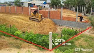 Perfectly MIX2 VDO Starting & Complete 100% Filling Land Use Dump Trucks 5T & Bulldozer Pushing Soil