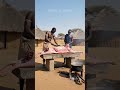 Giant Beef Feast in African Village - Primitive Cooking #shorts #africanculture #tribalchief
