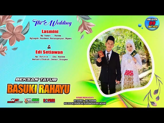 🔴Live  Tayub  BASUKI RAHAYU || EVA NADA Audio || KP Pro || Wedding Lasmini u0026 Edi Setiawan class=