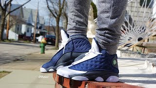 jordan 13 flint on foot