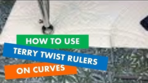 Machine Quilting Terry Twist Rulers 📏 Creating Curved Spines with Sally Terry