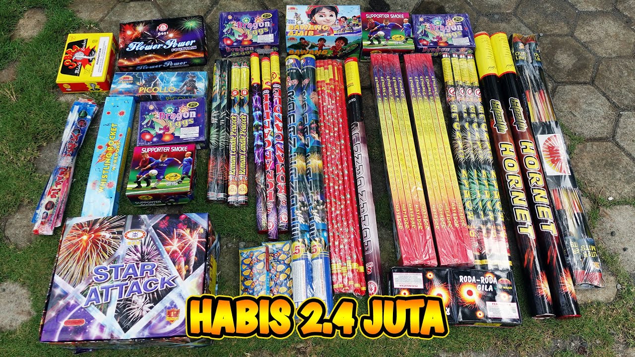 BORONG MERCON ROMAN CANDLE JUMBO 100 SHOT & SEMUA PETASAN 2.4 JUTA! XXL FIREWORKS
