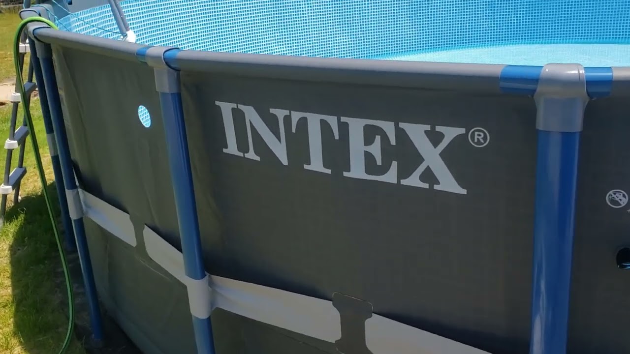 Smoothest Wrinkle Free Pool Liner install I've Ever done! intex XTR Prototype is up and filling...